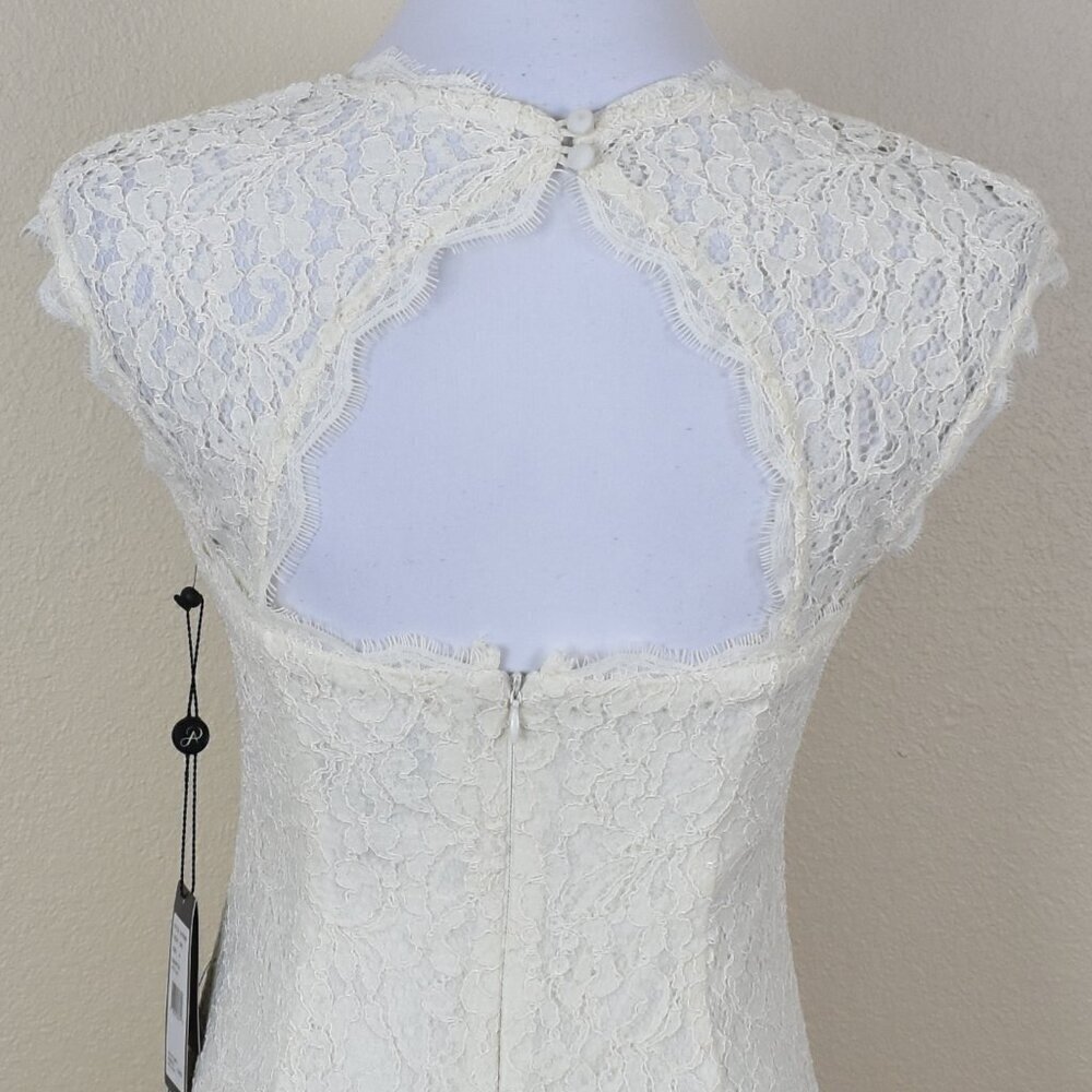 Adrianna Papell Cap Sleeve Lace Sheath Dress NEW 4 - Picture 7 of 13